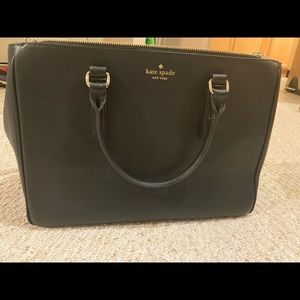 Kate Spade Black leather satchel